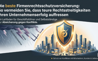 Die beste Firmenrechtsschutzversicherung: So vermeiden Sie, dass teure Rechtsstreitigkeiten Ihren Unternehmenserfolg auffressen
